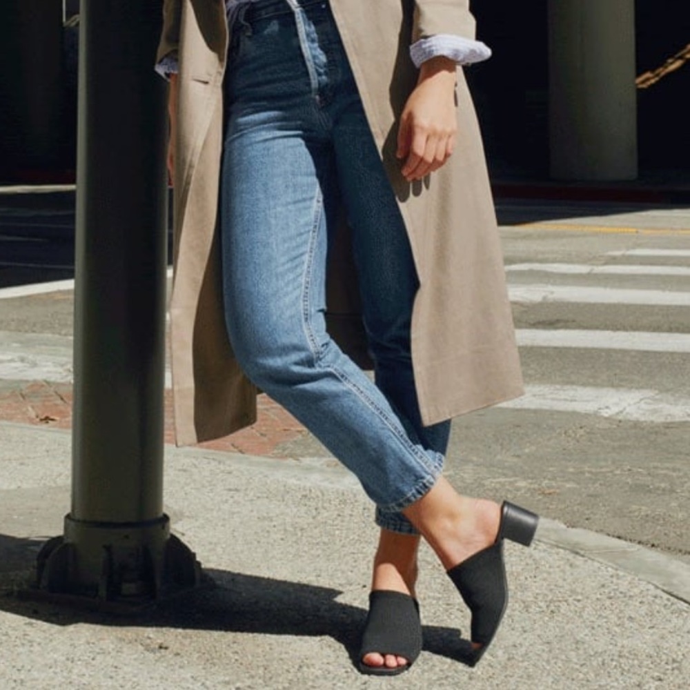 Everlane ReKnit Glove Mules in Black